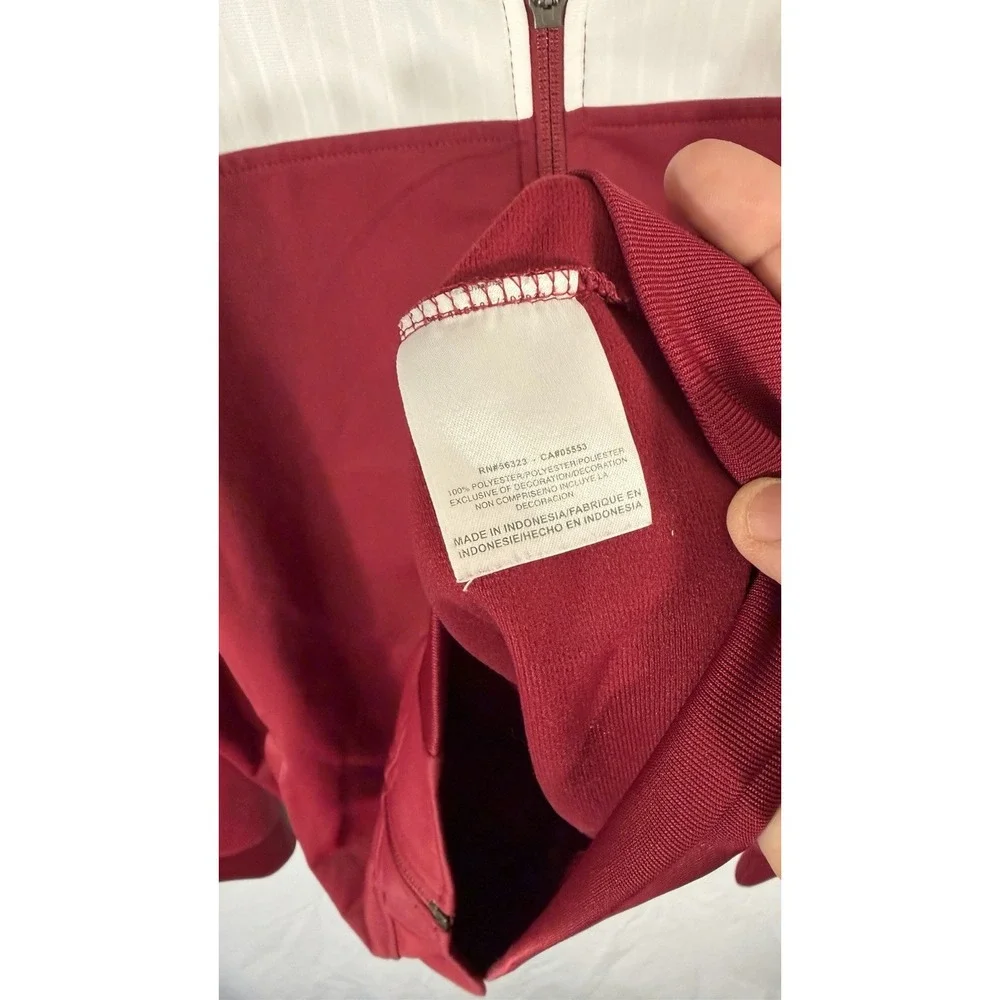Nike Women's Full Zip Training Jacket Red White Striped Swoosh Track Jacket 3XLT